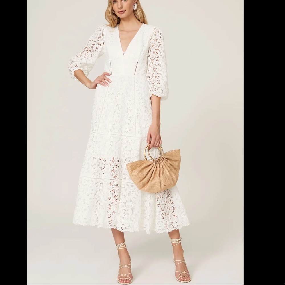 😍 JONATHAN SIMKHAI white lace dress 😍